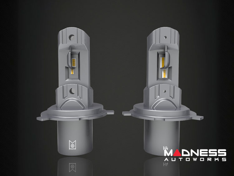 Headlight Bulbs (2) - H4 - Arc Lighting Tiny Monster - Concept Series LED w/ Adapter Harness